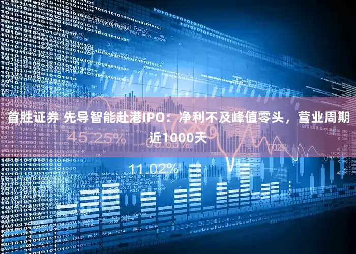 首胜证券 先导智能赴港IPO：净利不及峰值零头，营业周期近1000天