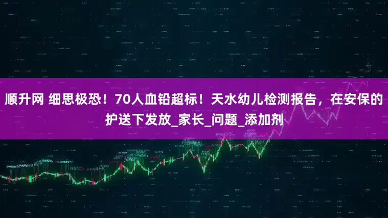顺升网 细思极恐！70人血铅超标！天水幼儿检测报告，在安保的护送下发放_家长_问题_添加剂